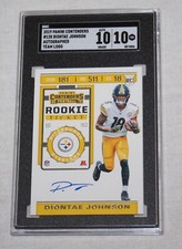 2019 Panini Contenders Football Rookie Ticket RPS #128 Diontae Johnson SGC 10