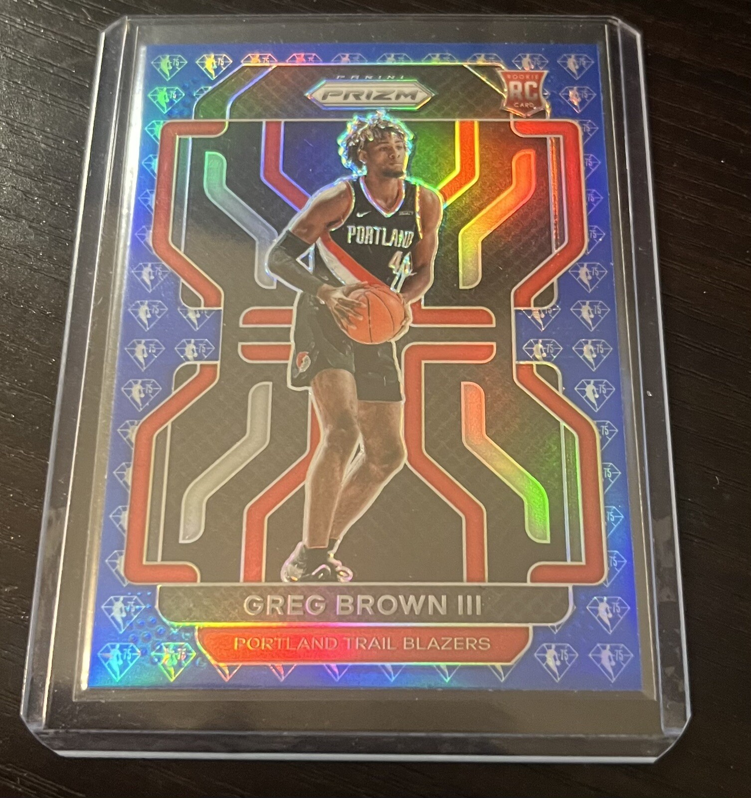 2021 Prizm Greg Brown III Rookie Card #291 Blue NBA 75th Prizm Parallel