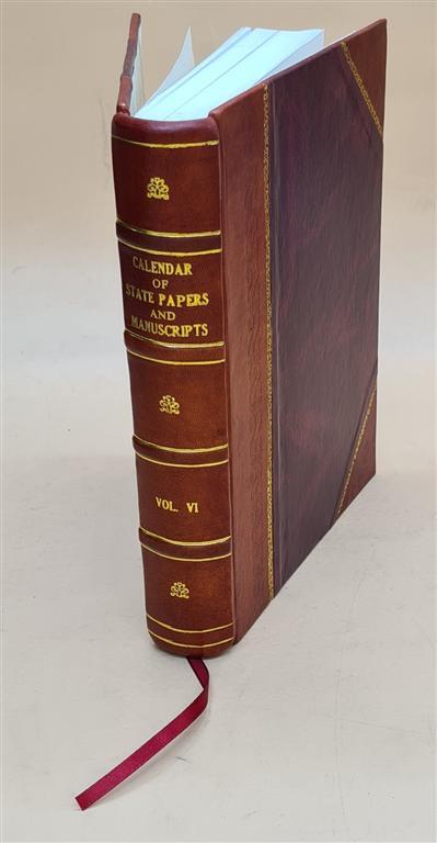 Vintage Leather-Bound Calendar of English State Papers & Manuscripts