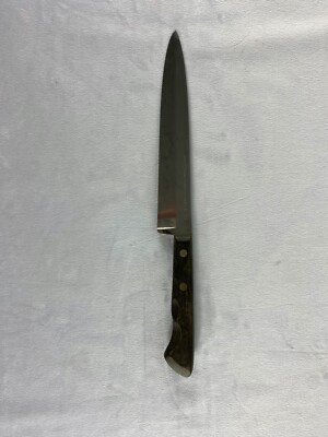 Vintage Ekco Flint Stainless Vanadium Chef Knife USA 8'' Blade