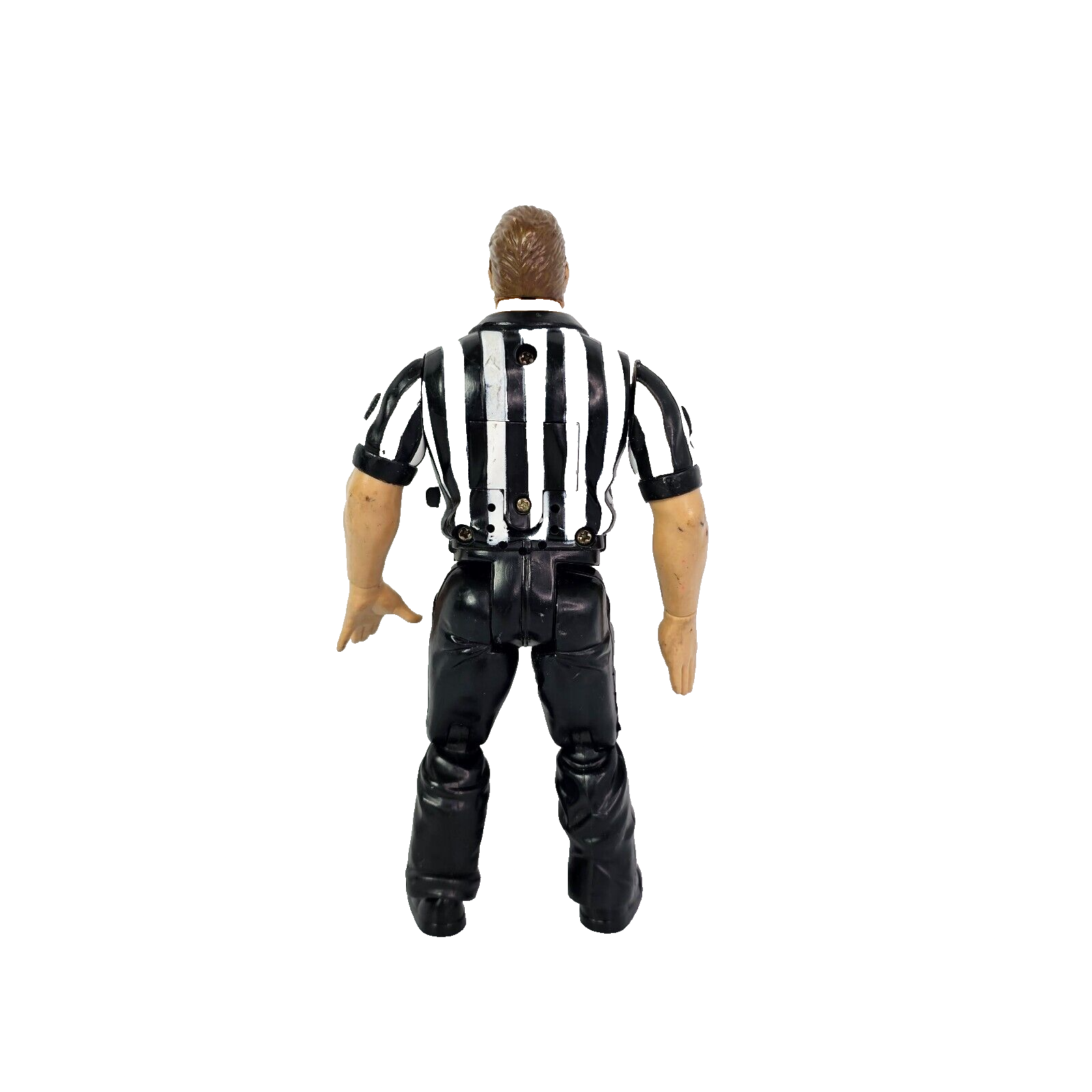 Jakks 2002 Earl Hebner Talking Referee 7" Pro Wrestling Referee Action