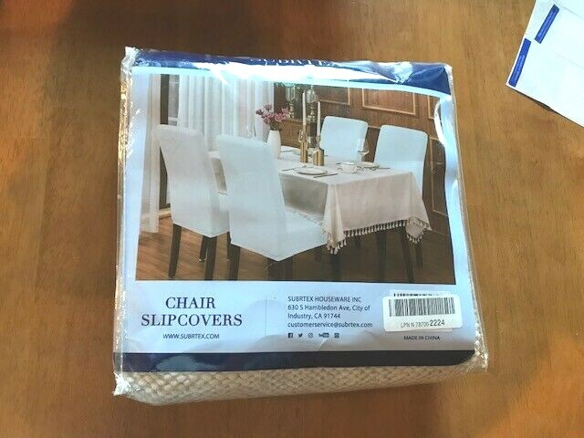 Slipcovers Cream (set For 2 Chairs) Nwt Fast Ship