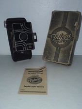 1935 BAKELITE Falcon Model V16 127 film ART DECO Camera With Instructions Box