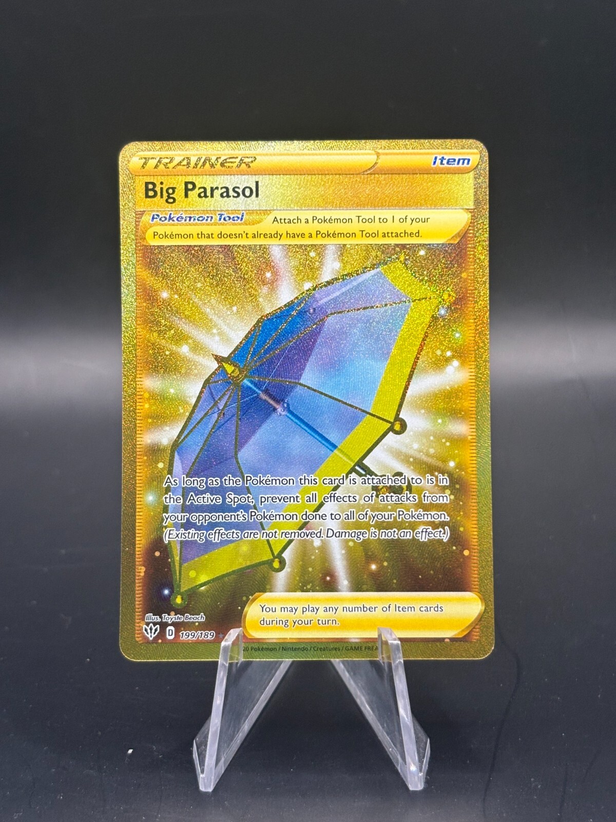 Big Parasol - 199/189 - Pokemon Darkness Ablaze Sword Shield Secret Rare Card NM