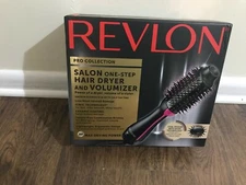 Revlon Pro Collection Salon One Step Hair Dryer & Volumizer Brush Black/Pink NEW