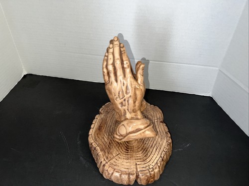 Vintage Praying Hands Ceramic Handmade - Picture 5 of 7