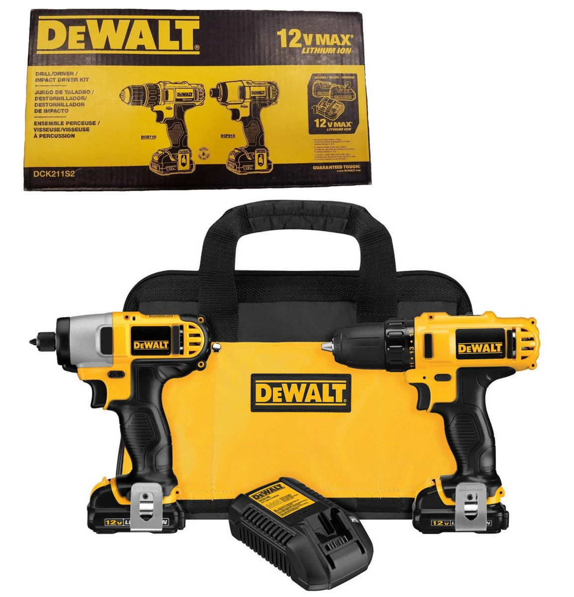 ✓✓DeWalt DCD710 / Impact Driver DCF815 Combo Kit DCK211S2✓✓✓✓✓ | eBay