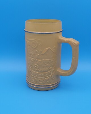 ''Ein Prosit Der Gemutlichkeit'' Mustard Yellow Vintage German Beer Stein