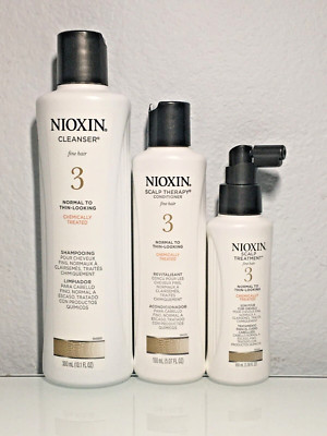Nioxin System 3 Hair System Kit Normal to Thin-Looking for Fine Hair 3 Piece Set