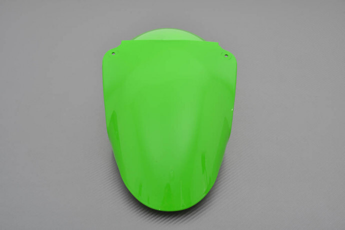 Aile avant centrale verte Kawa pour supprimer les vibrations sur Kawasaki ZX9R