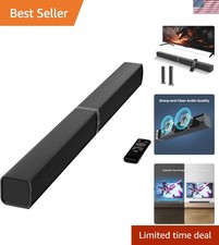 Compact  Powerful 2-in-1 Soundbar - Wireless Bluetooth  Multiple Inputs
