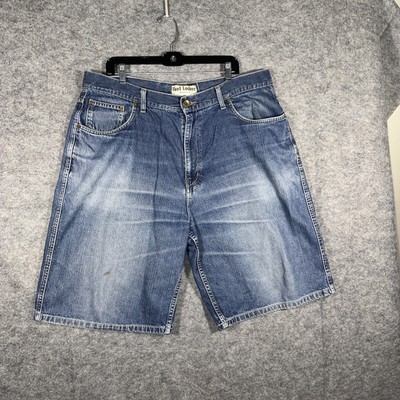 VINTAGE FOOT LOCKER MEN'S SHORTS DENIM JEAN SIZE 40 Y2K JORTS SKATER BAGGY