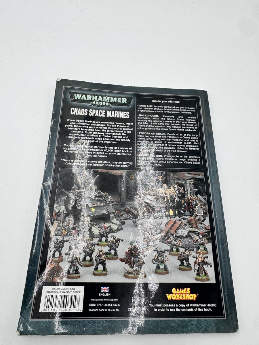 Warhammer 40k Chaos Space Marine Codex 4th Edition (2007, Softback