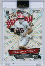 2026 Wild Card Comix Fernando Mendoza 3/4 RC Heisman Trophy #1 Draft Pick
