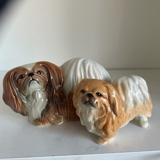 Vintage Pekingese Dog Figurines