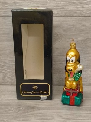 1996 Christopher Radko Pluto Noel 5'' Ornament Disney 96-DIS-03