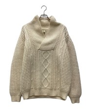 FALCARRAGH Sweater Made in Ireland Size: L Men Ivory