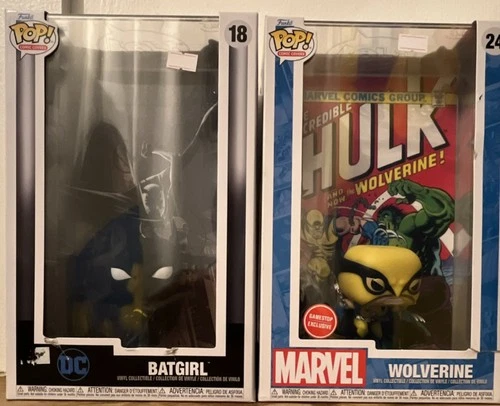 Funko Pop! Comic Covers Batgirl #18 & Wolverine Hulk #24 GameStop Exclusive