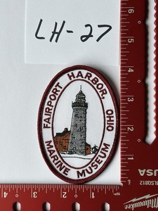 Patch Embroidered  Lighthouse Airport Harbor Ohio Marine Museum