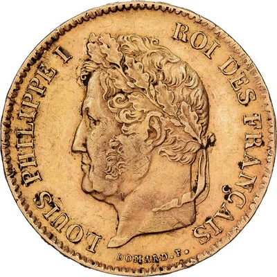France, 40 Francs, Louis-Philippe, 1836, Paris, Or, TTB, KM:747.1 - Photo 1/2