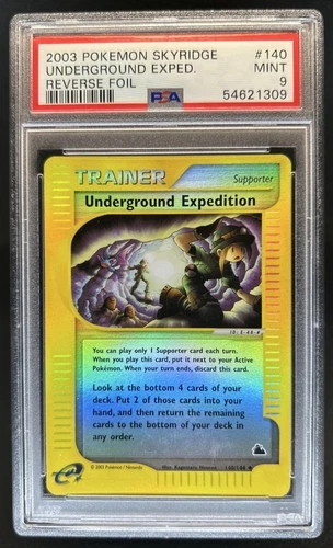 2003 Pokemon Skyridge Underground Expedition Reverse Holo #140/144 PSA 9