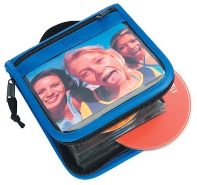 Case Logic - CCW-24 Clear Window CD Wallet (24-Capacity, Nylon, Blue) - CD - New