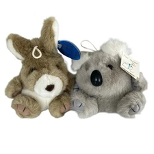 Purr Fection By MJC Cushy Critter Collection Kangaroo Koala Vintage