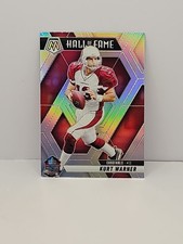 2025 Panini Mosaic Kurt Warner Hall of Fame Insert Silver Prizm
