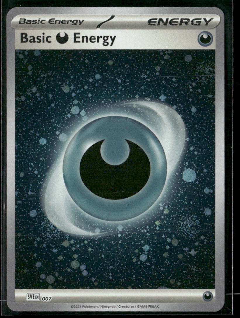 Basic Darkness Energy (Cosmos Holo) SVE: Scarlet & Violet Energies 007 NM