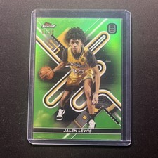 2022-23 Topps Finest OTE Overtime Elite -Jalen Lewis #2 Green Refractor /99 (RC)