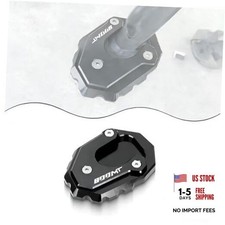 Enlarged Kickstand Pad Pedal Sidestand Pad CNC Extension Pad Compatible Black