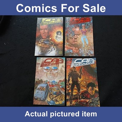 Car Warriors #1, #2 #3  #4 Epic Comics full set - All 4 signed (LOT#15118)