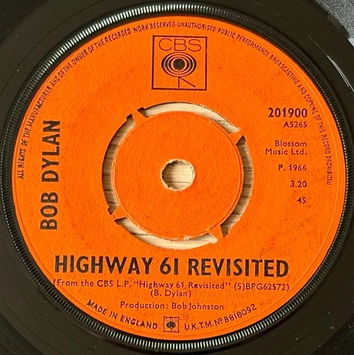 BOB DYLAN CAN YOU PLEASE CRAWL OUT YOUR WINDOW? 7" CBS (1966) EX FOLK  ENGLAND