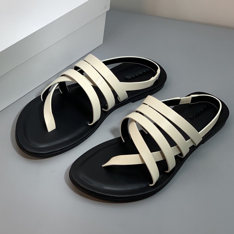 FILA Sandali donna THE ROW nuovi cintura tacco piatto pelle semplici moda spiaggia