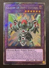 Gladiator Beast Gyzarus RA03-EN198 Platinum Secret Rare 1st Ed NM