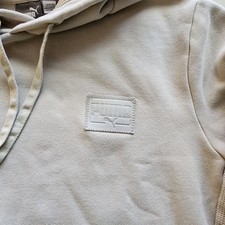 Puma Kids Beige Logo Hoodie Sweatshirt Casual Comfort Size M