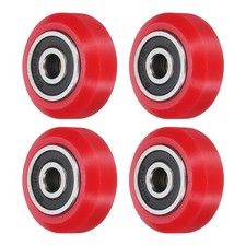 4Pcs 3D Printer Wheel with 625RS Linear Bearing for 3D Printer, Red