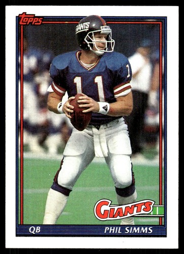 Phil Simms #32 1991 Topps card