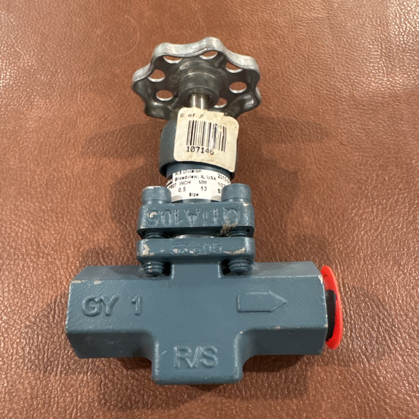 Parker Refrigerating Specialties 107146 1/2” 304SS Globe Hand Valve R/S