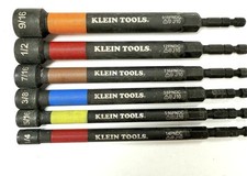Klein Tools 5" SAE Magnetic Impact Nut Setter Set 32930, 6-Piece