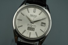 N MINT+++ Vintage 1960s SEIKO SEIKO MATIC Automatic Silver Round 37mm Mens Watch