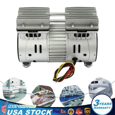 Oilless Vacuum Pump Oil Free Air Compressor Piston Compressor Pump 550W 125L/min