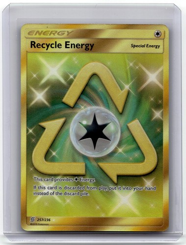 Recycle Energy (Secret) #257/236 SM - Unified Minds Secret Rare, Holo