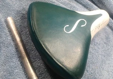 GC Vintage "S" type Schwinn  Blue Mesinger Bicycle Seat Saddle with seatpost