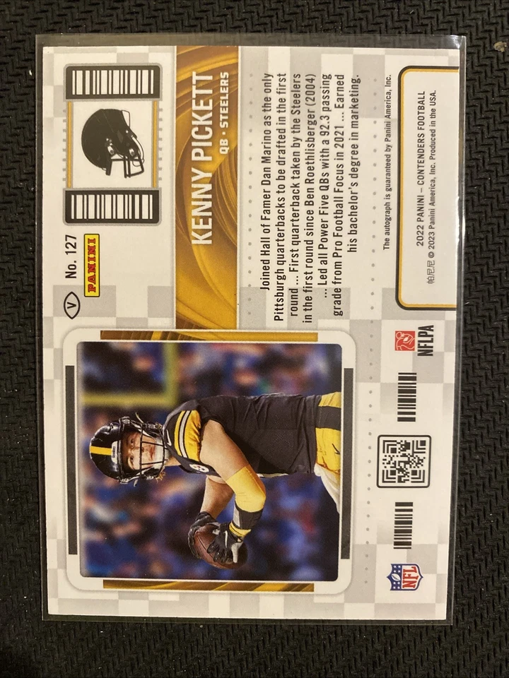 Kenny Pickett 2022 Contenders Optic Rookie Ticket Auto On-Card Autograph - Image 2 of 2