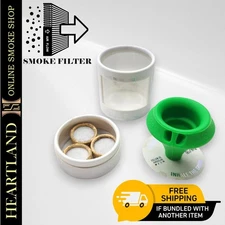 Mouth Peace BONG PIPE Smoke Filter Silicone Carbon Filter System | Green