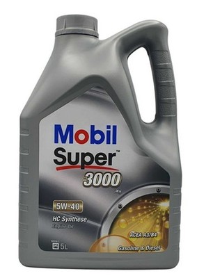 Mobil Super 3000 X1 5W-40 Motoröl 5 Liter VW 50500, PSA 2296, MB 229.3