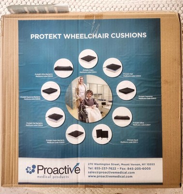 Protekt BACK  20  Wheelchair Cushion # 79003, NEW, 20'' X 19''X 1'', Proactive Med