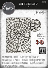 Sizzix 3D Texture Fades Embossing Folder By Tim Holtz-Mosaic