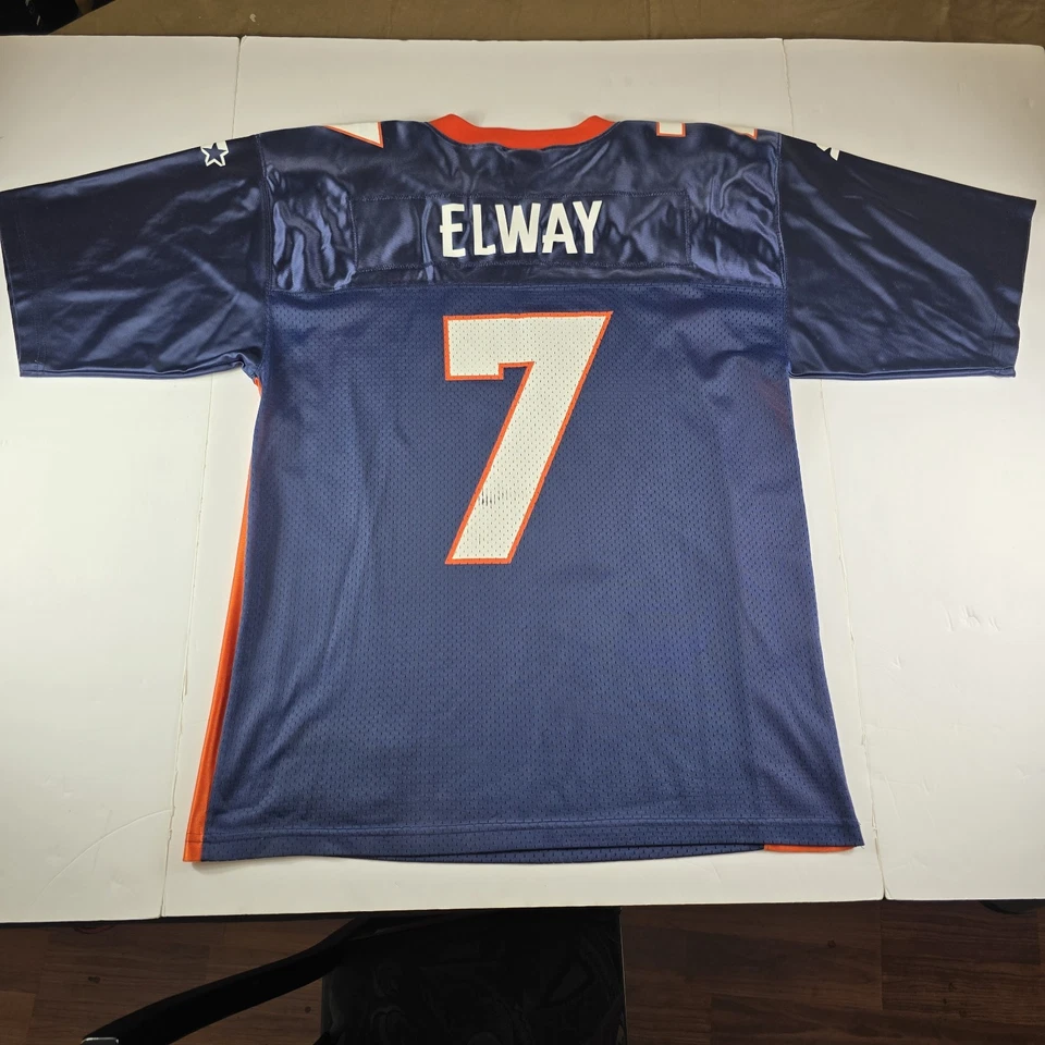  Винтажная футболка Джона Элвея для начинающих 90 No7 Denver Broncos NFL взрослый размер большой/48 - Изображение 2 из 4